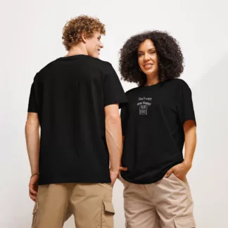Don't copy that floppy organic ribbed neck t-shirt