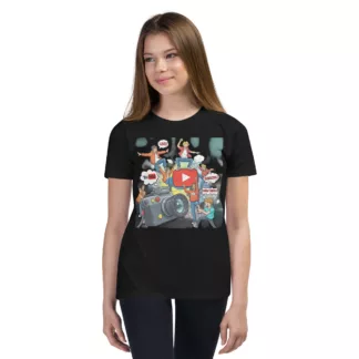 Youth Youtube by Gemini Sleeve T-Shirt